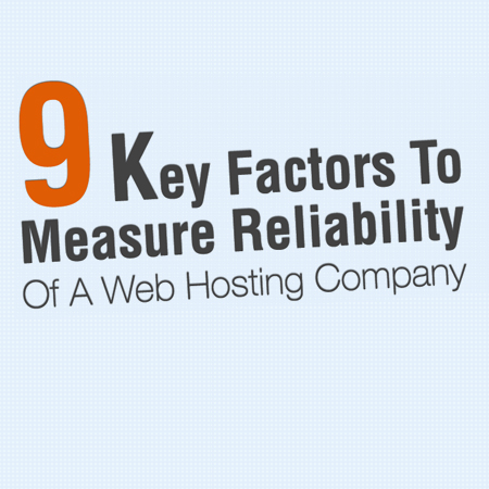 How to measure reliability of a web hosting company