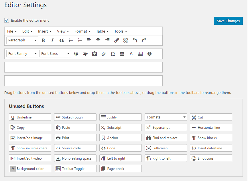 Editor Settings