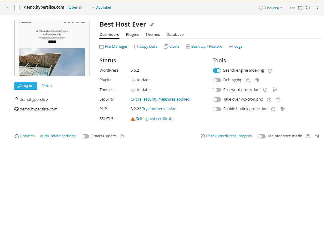 eUKhost - WordPress Toolkit