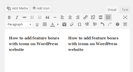9 How to add feature boxes with icons on WordPress website
