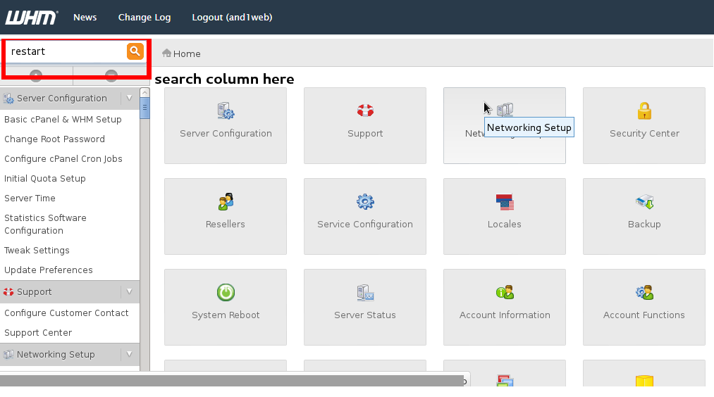 How to Reboot Dedicated Server Through WHM eukhost