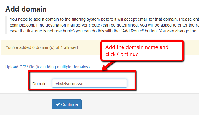 Add Domain