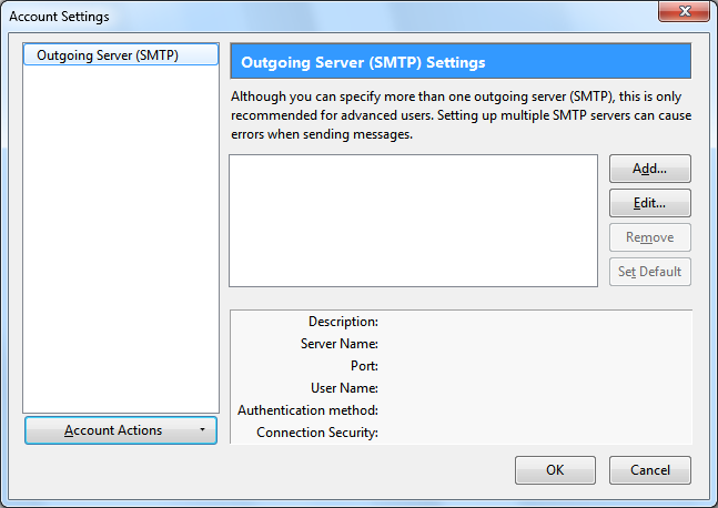 Accessing Outlook Mail In Mozilla Thunderbird Using Imap