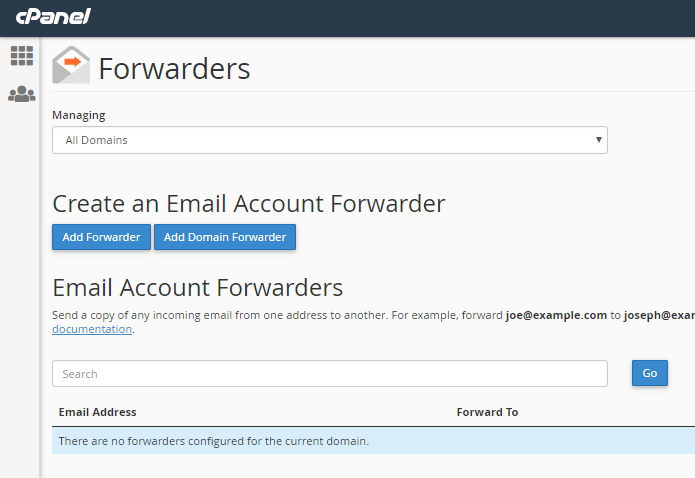 email account forwarder