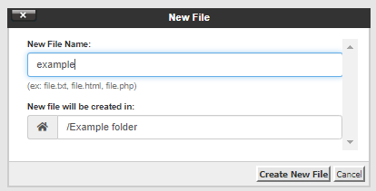 Create New file
