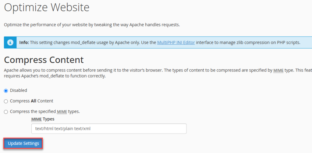 How to compress website content using cPanel - eukhost