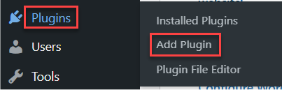 plugins> add new