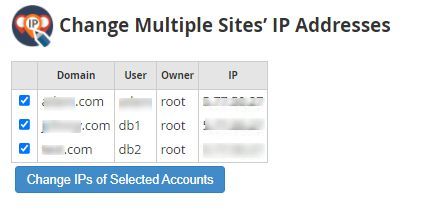 Change IPs of Selected Accounts