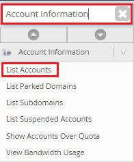 List Account