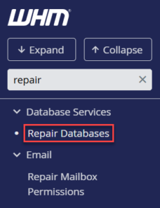 Repair Databases