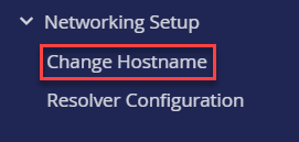 Change Hostname