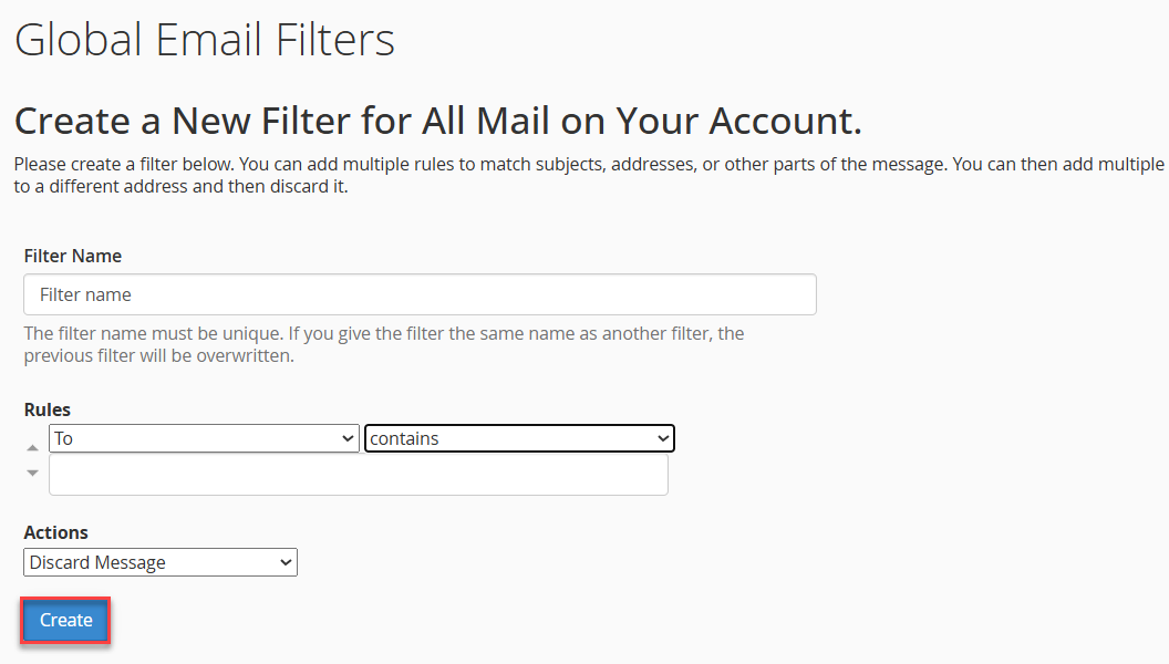 global filters