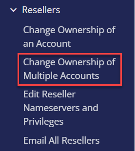 change ownership