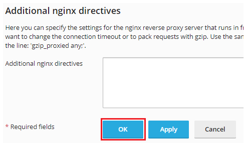 Additional Nginx directive