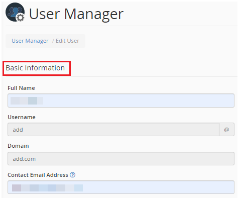 User Manager