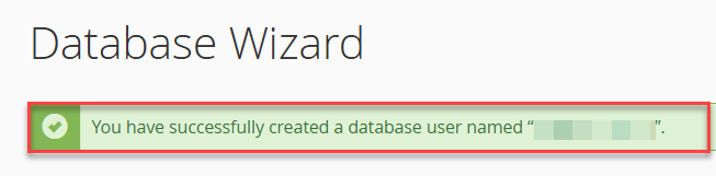 database success 
