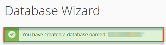 database wizard name