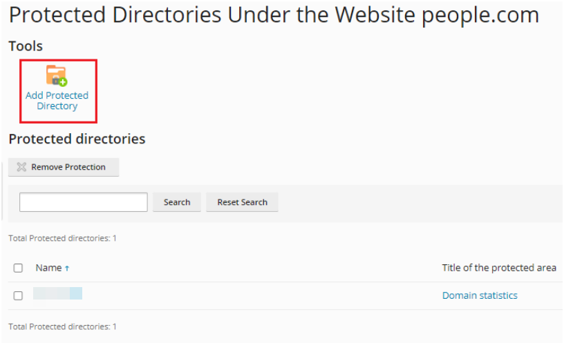 protected directories