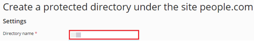 directory proptected