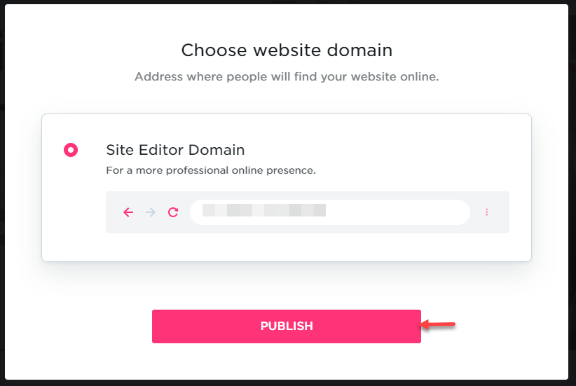 site editor domain