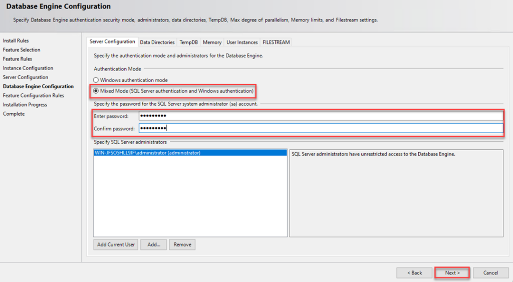 How to install and configure the Microsoft SQL server 2019 on the ...