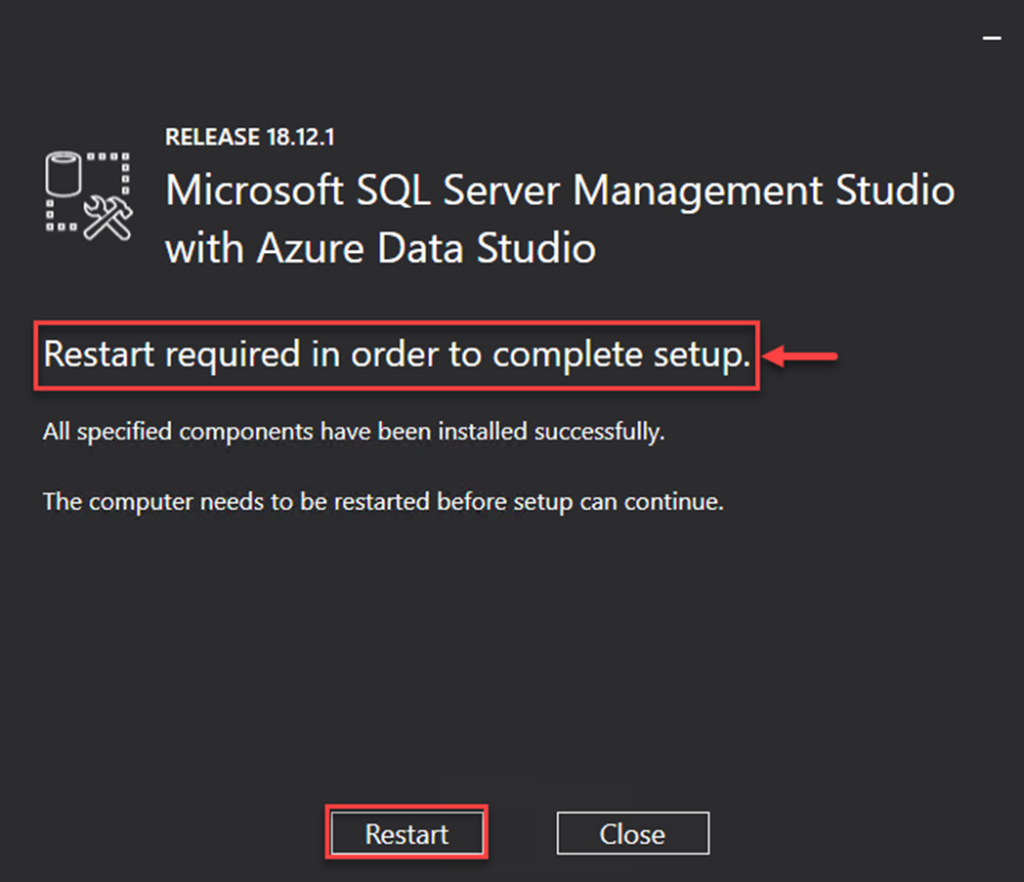 Install SQL Server Management Studio on the Windows server