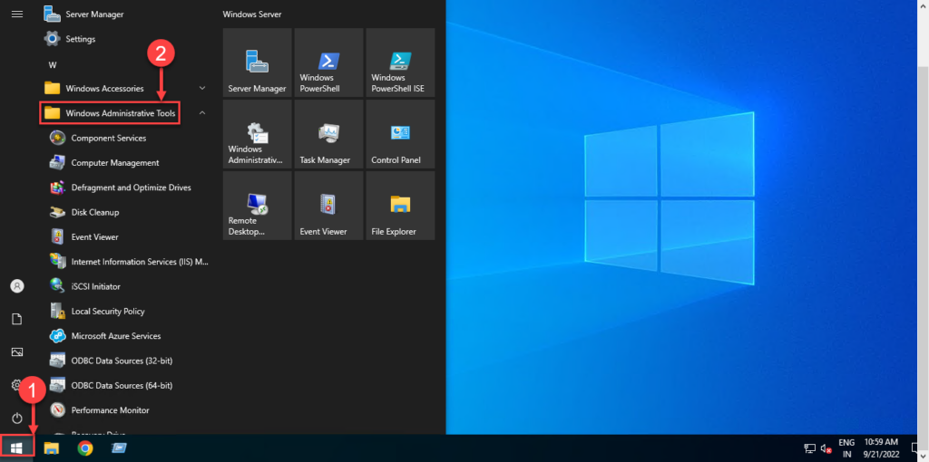 Create a Basic and Advanced Task on Windows 2019 server