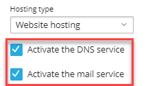 Activate the DNS service