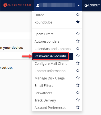 Password & Security