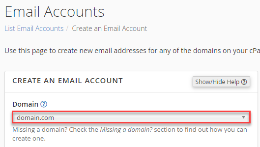 create email account