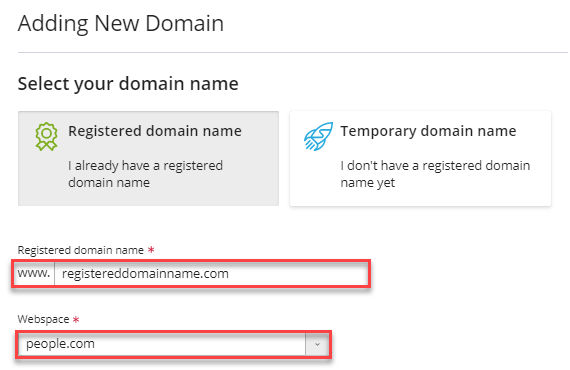 Registered Domain name