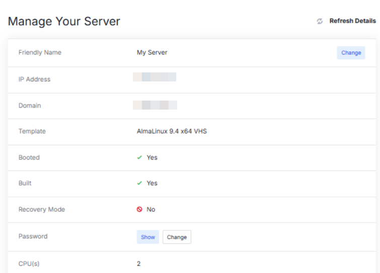 manage your server