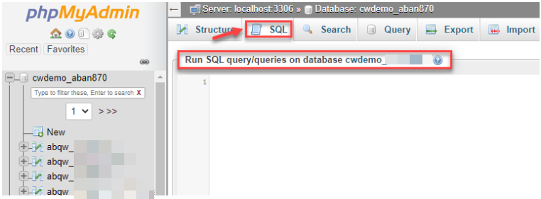 Run SQL Queries