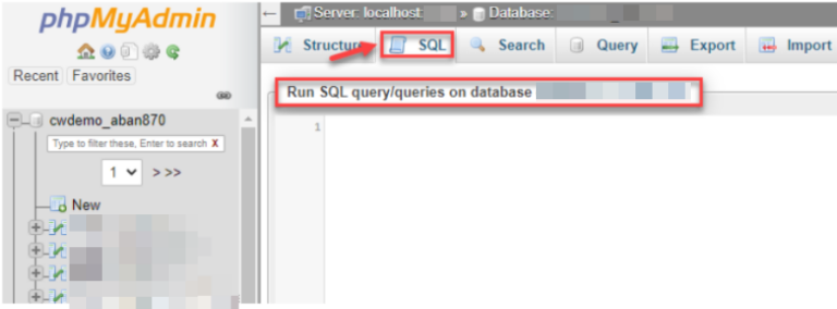 How to Execute SQL Queries in phpMyAdmin