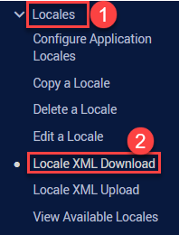 Locale, locale XML download