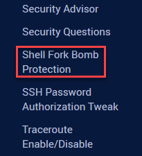 shell fork bomb protection