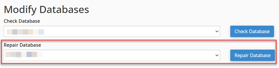 repair databases