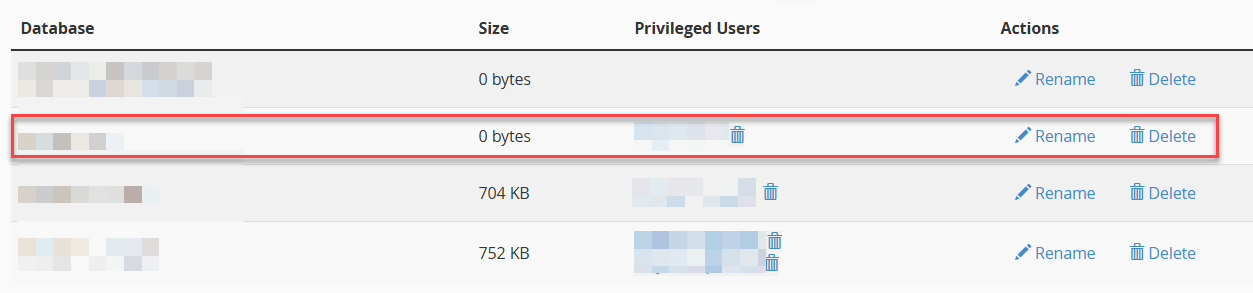 databases