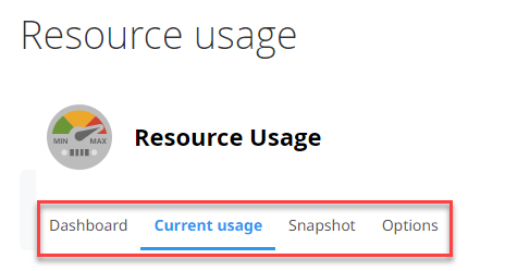 resource usage