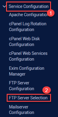 service configuration