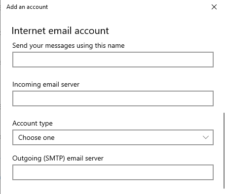 internet email account