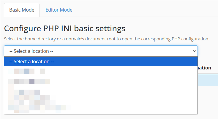 configure