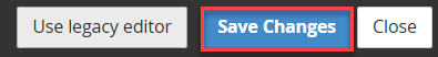 save changes