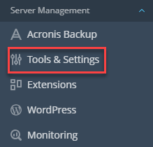 Tools & settings