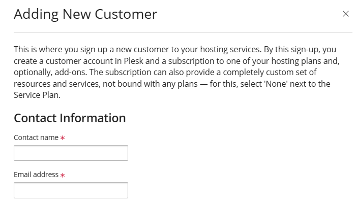 adding new customer