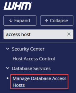 Manage Database Access