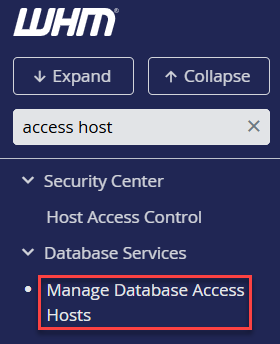 How to Add Additional MySQL Access Hosts in WHM