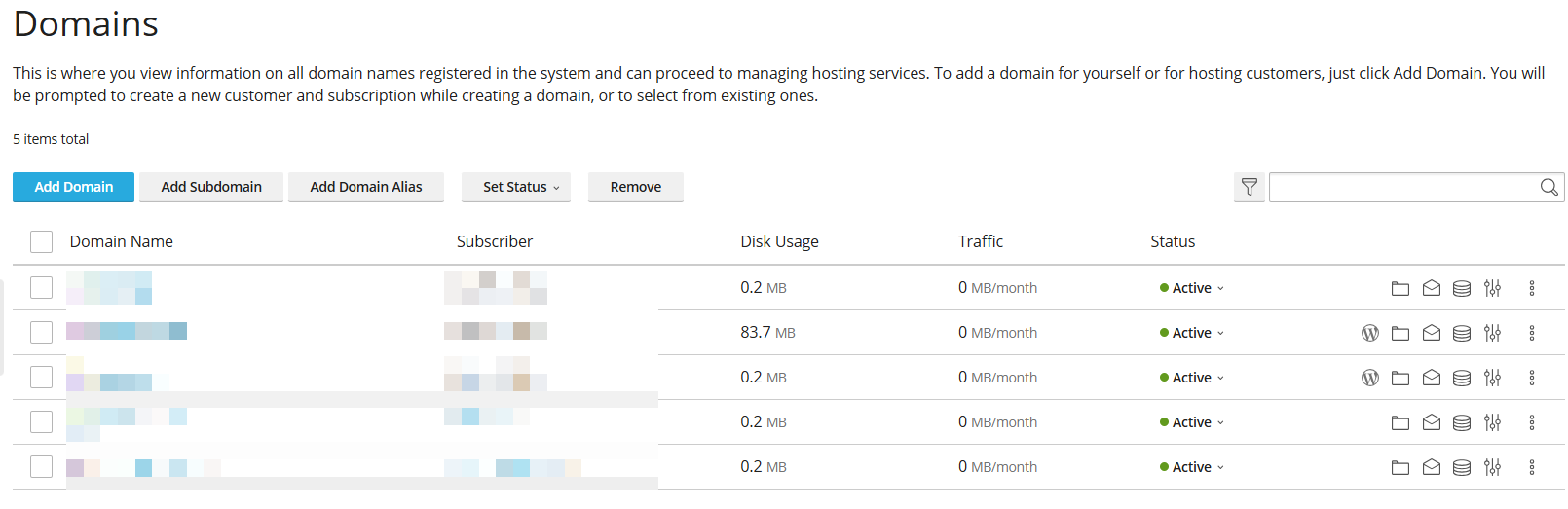 domains