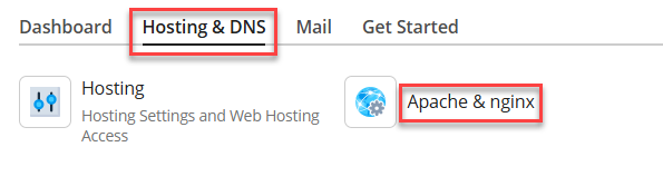 hosting & DNS> Apache & nginx