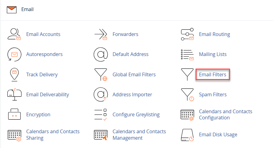 email filters